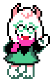 Ralsei waving hello to visitors